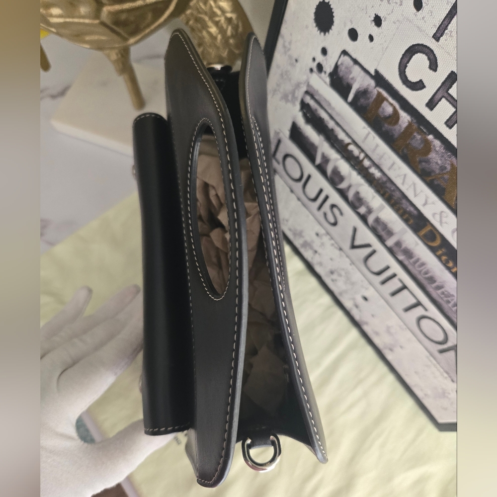 Burberry Pocket Mini Topstitched Bag With Strap EUC - Picture 8 of 16